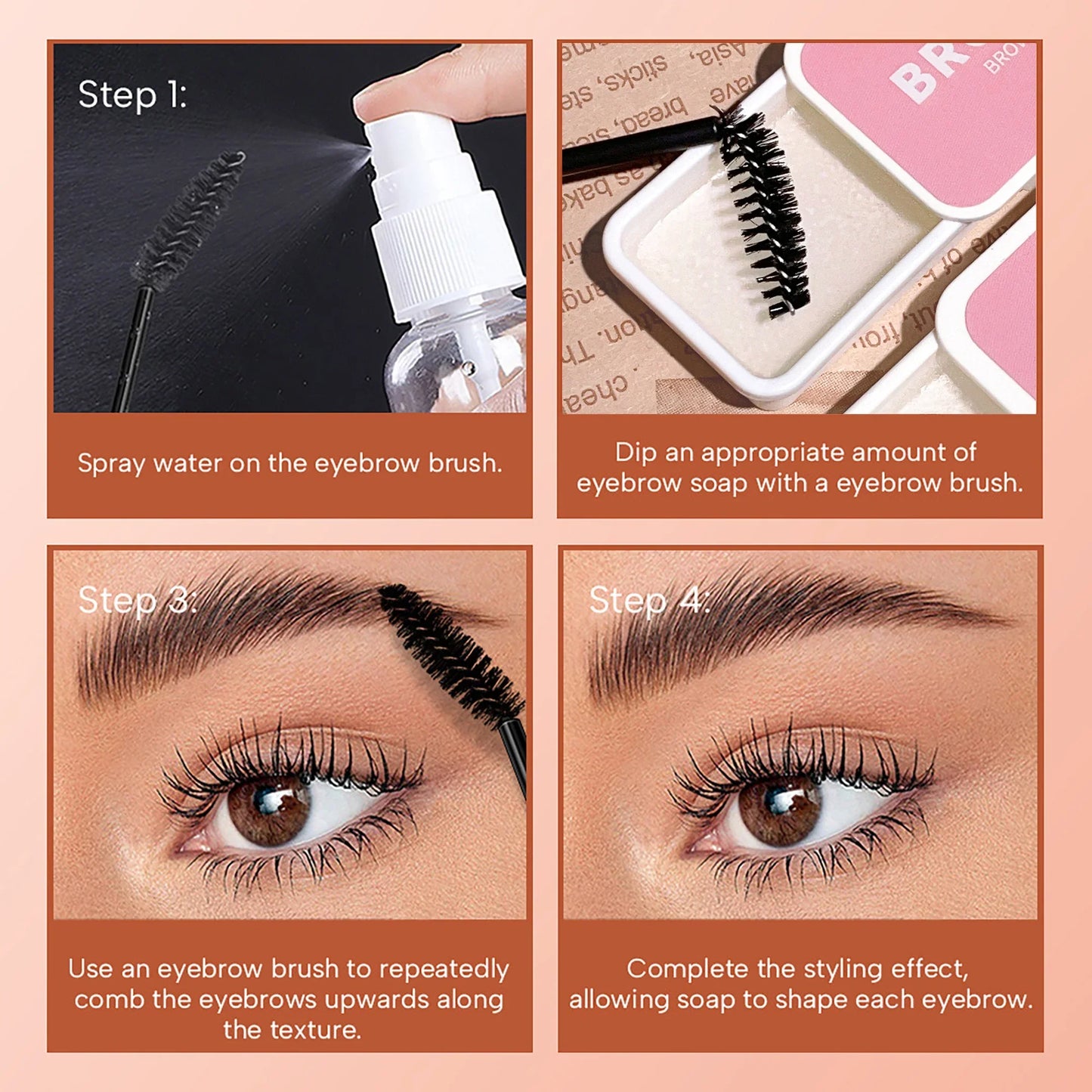 Four-Color Eyebrow Styling Cream