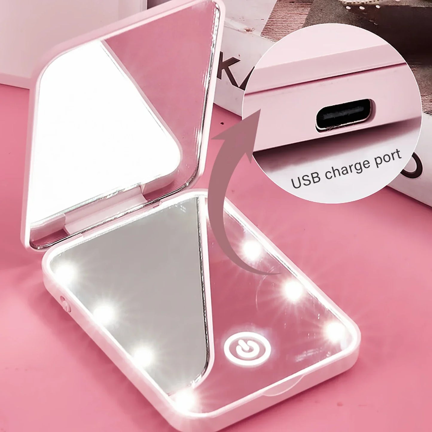 USB LED Makeup Vanity Mirror