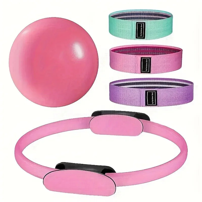 5-Piece Yoga Pilates Ring Set