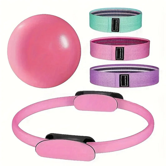 5-Piece Yoga Pilates Ring Set