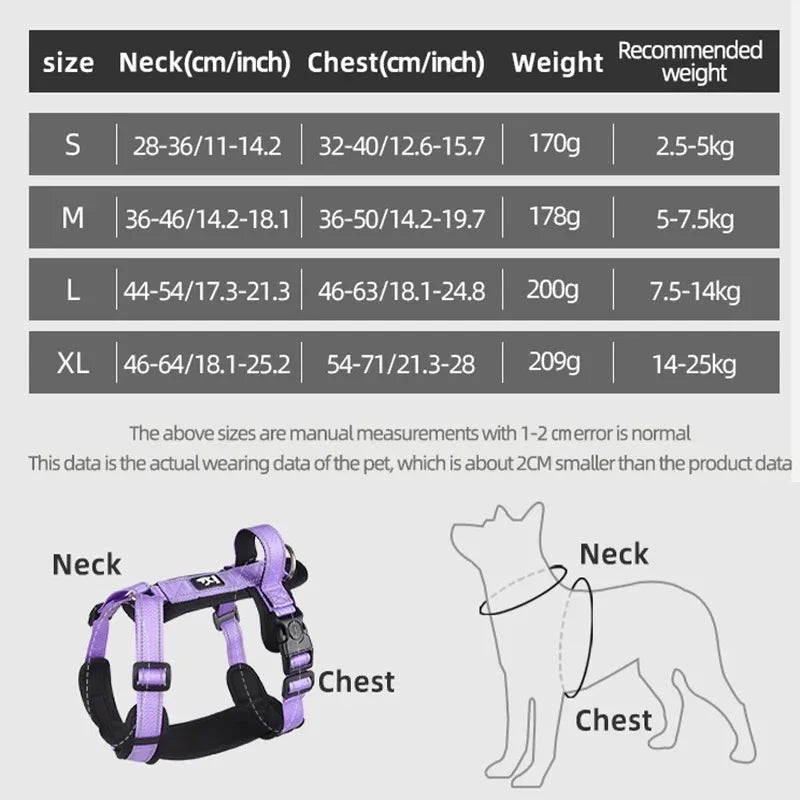 Reflective Easy Control Dog Harness