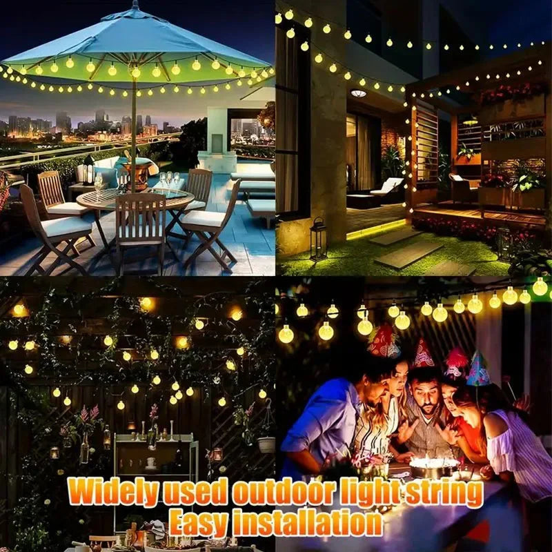 100 LED Solar String Lights