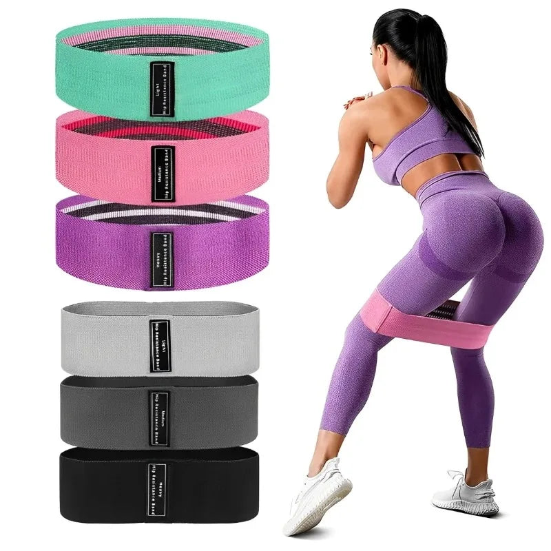3Pcs Fabric Resistance Booty Bands