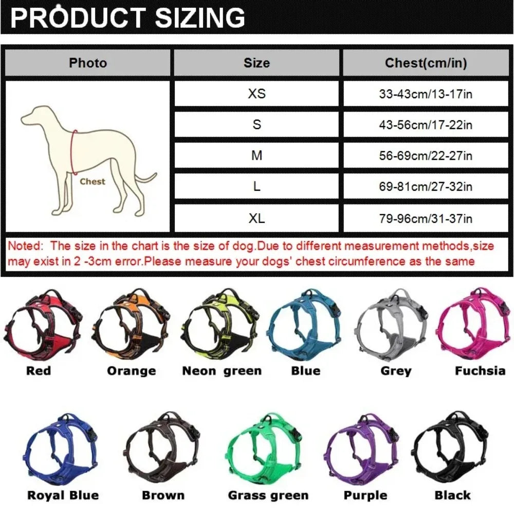 Reflective Adjustable Pet Harness Vest