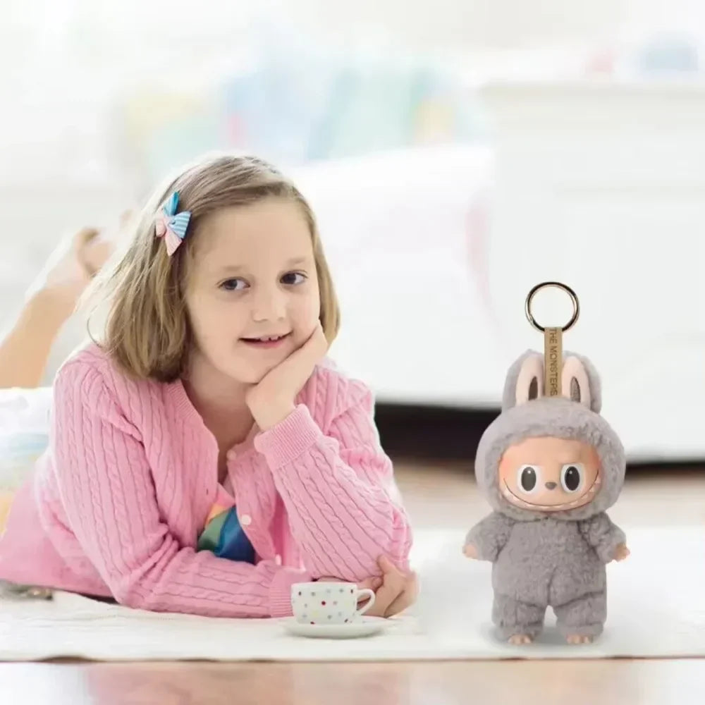 Labubu Heartbeat Macaron Doll Pendant