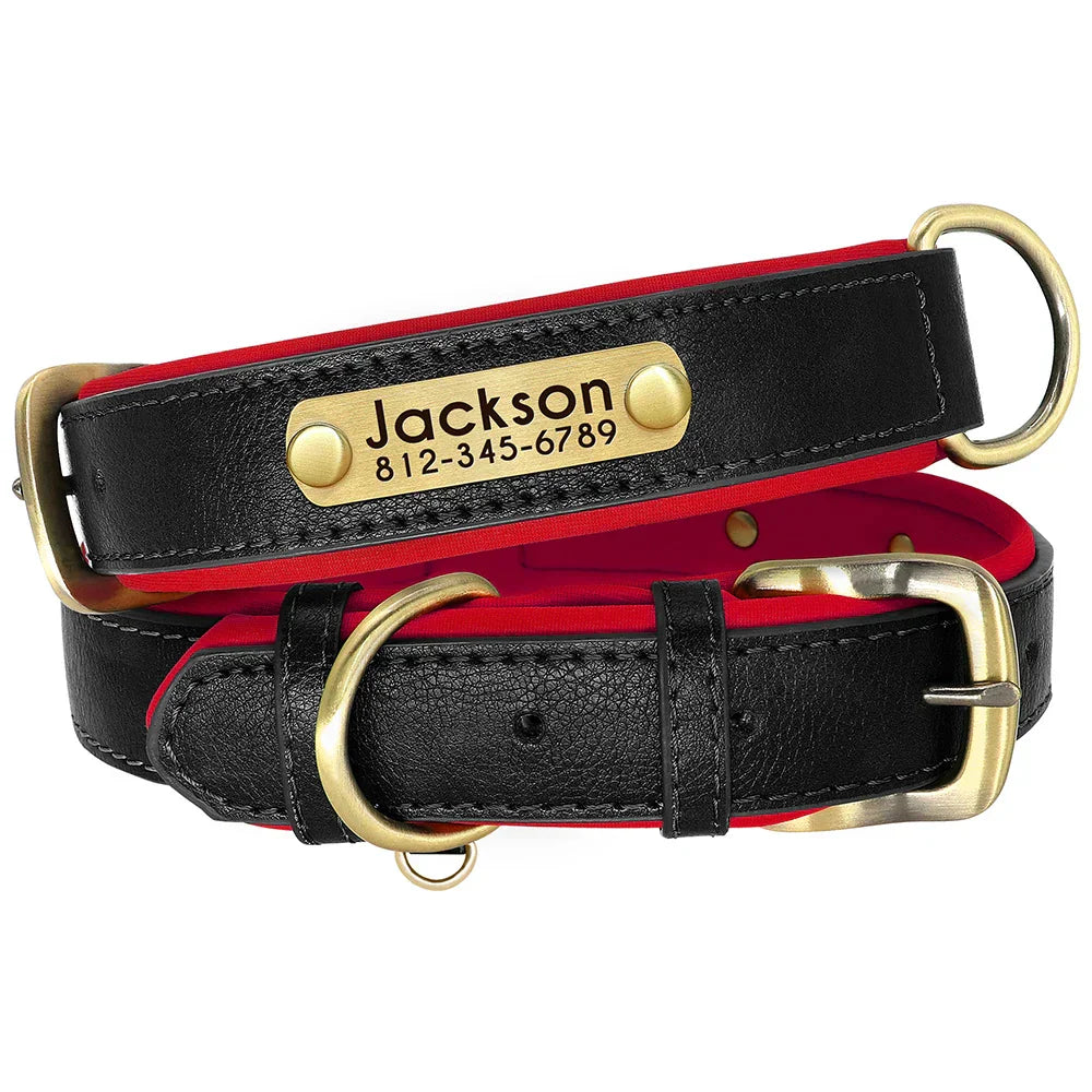 Custom PU Leather Dog Collar