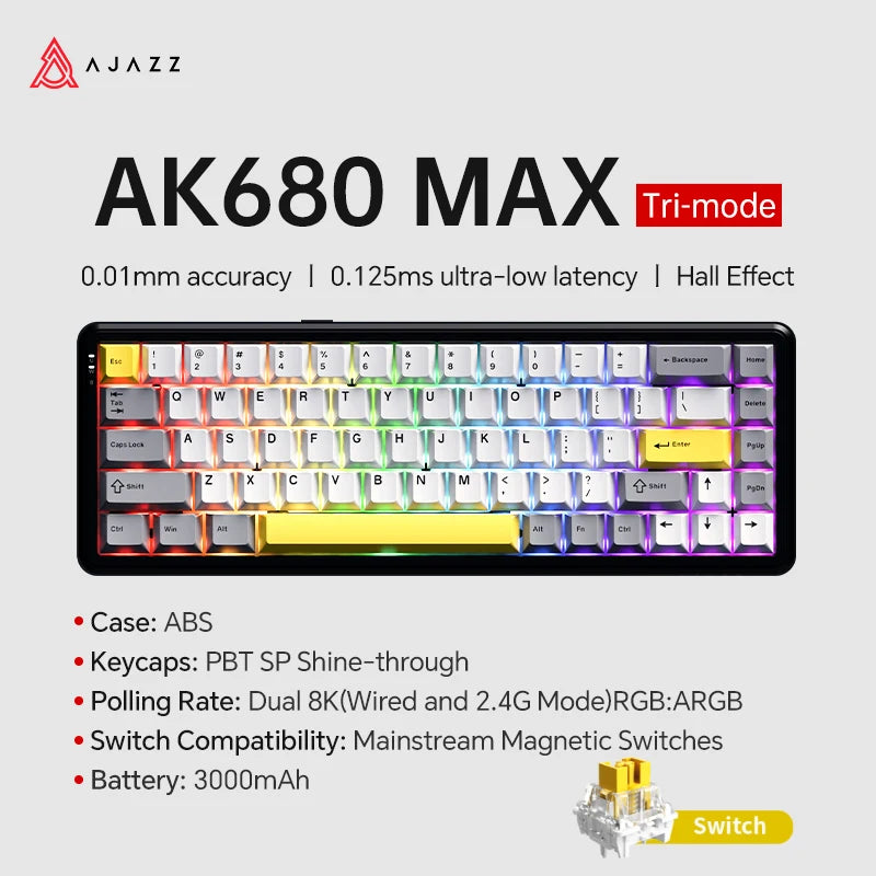 AJAZZ AK680 MAX Gaming Keyboard