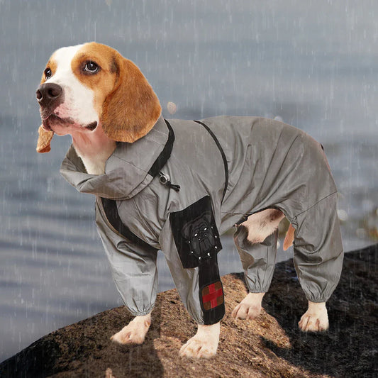Reflective Waterproof Dog Raincoat