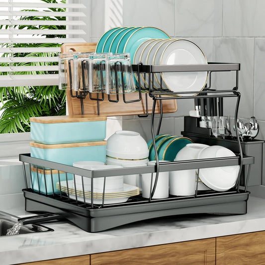 Large 2-Tier Dish Rack