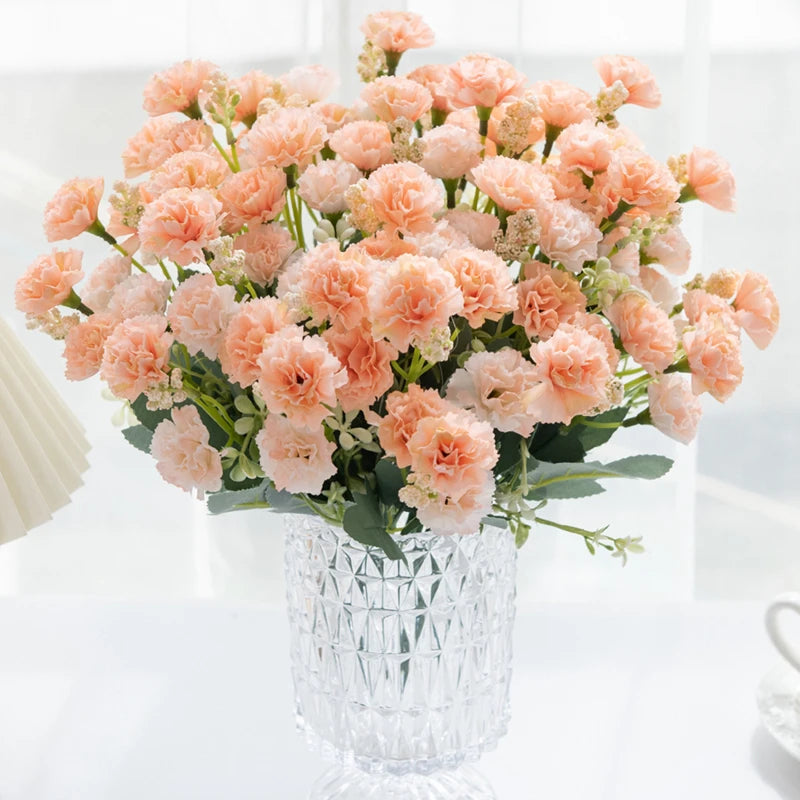 Artificial Carnation Bouquet Home Decor