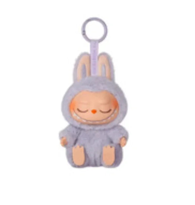 Labubu Have A Seat Flocking Keychain