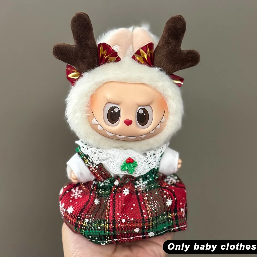Labubu Plush Christmas Outfit Set