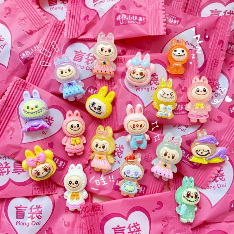 50pcs Labubu Random Pack Animal Action Figures