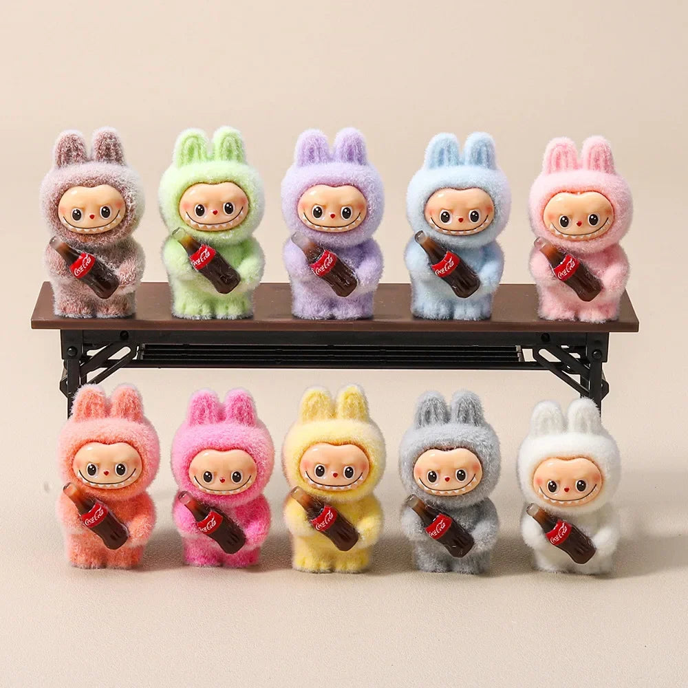 Coke Bottle Flocked Figure Toy