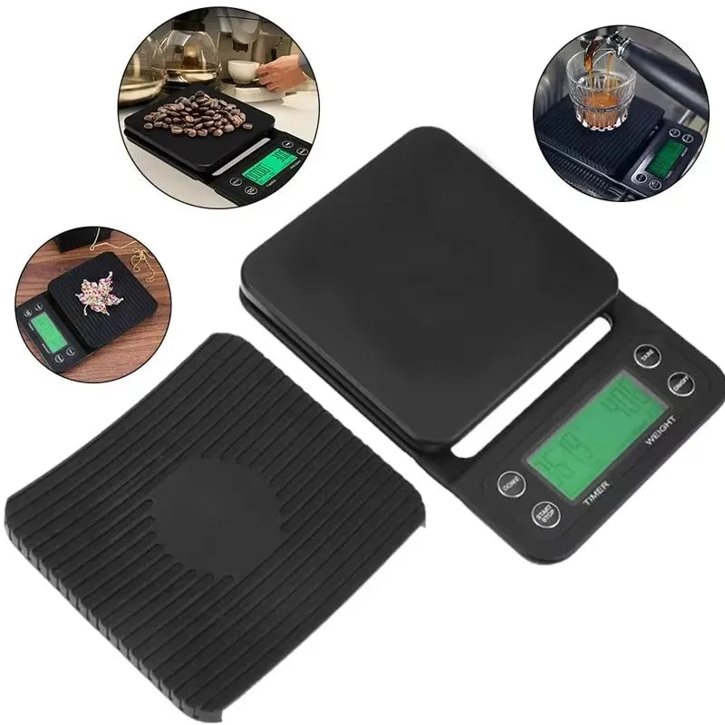LCD Digital Coffee Scale with Timer
