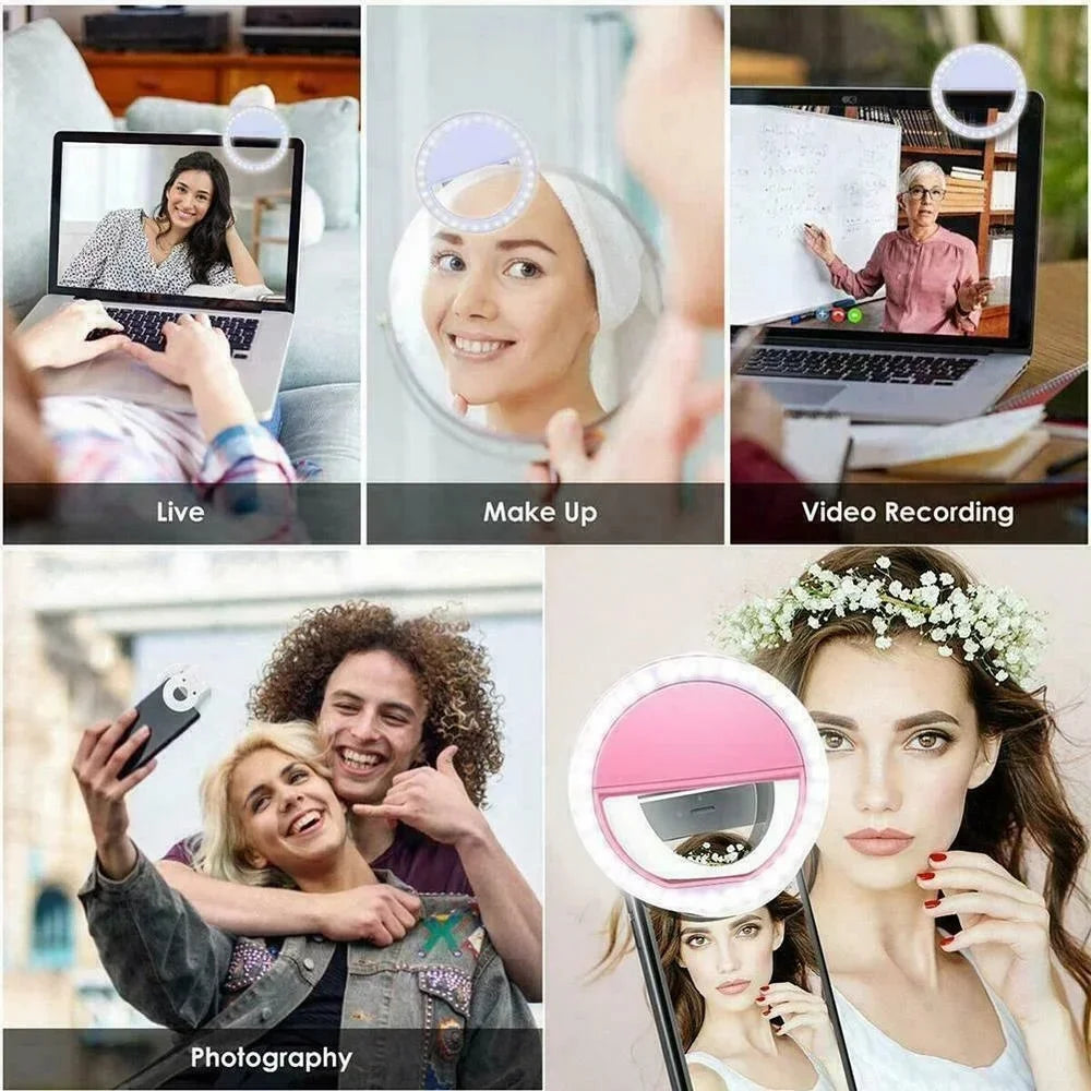USB Rechargeable LED Selfie Ring
