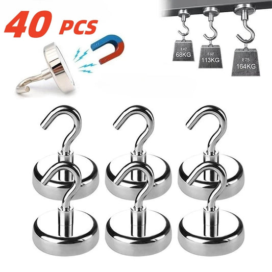 40PCS Strong Magnetic Storage Hooks