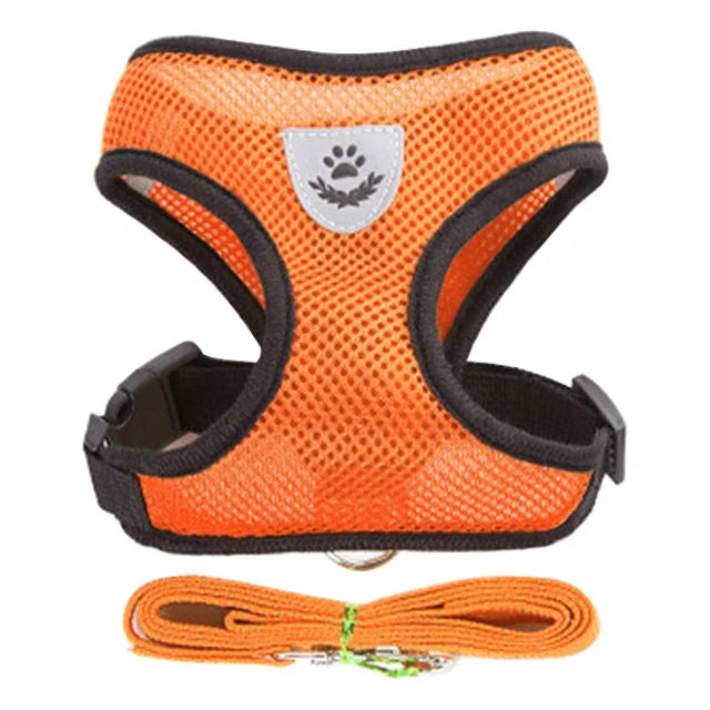 Adjustable Cat Dog Harness Set