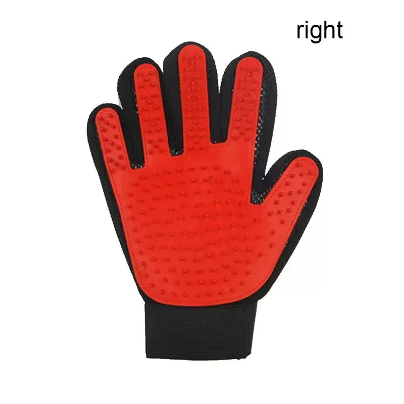 Rubber Dog Grooming Hair Gloves