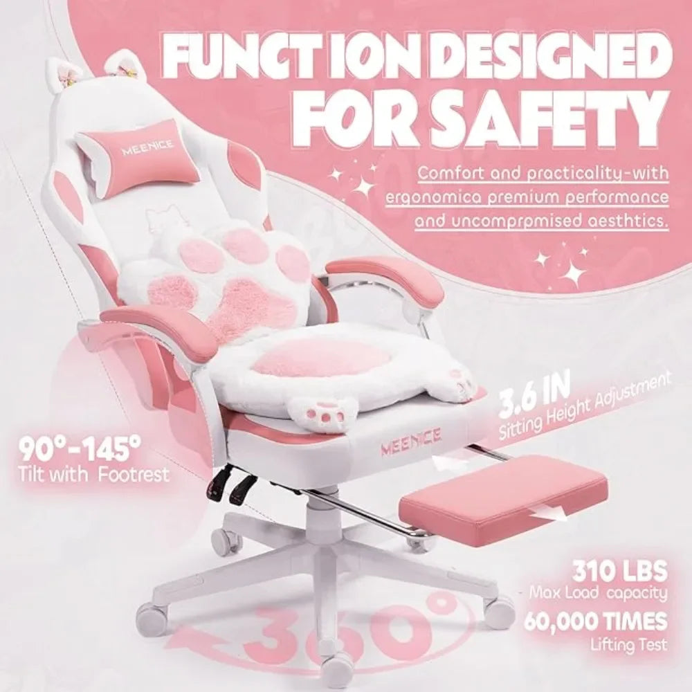 Cute Cat Ear Gaming Chair