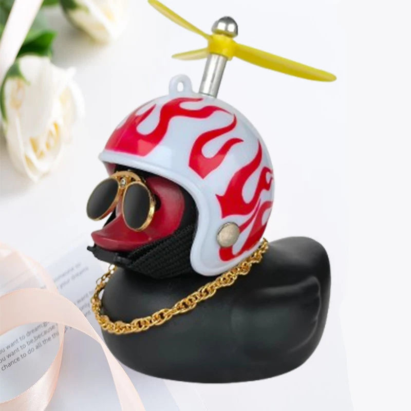 Car Duck Helmet Pendant