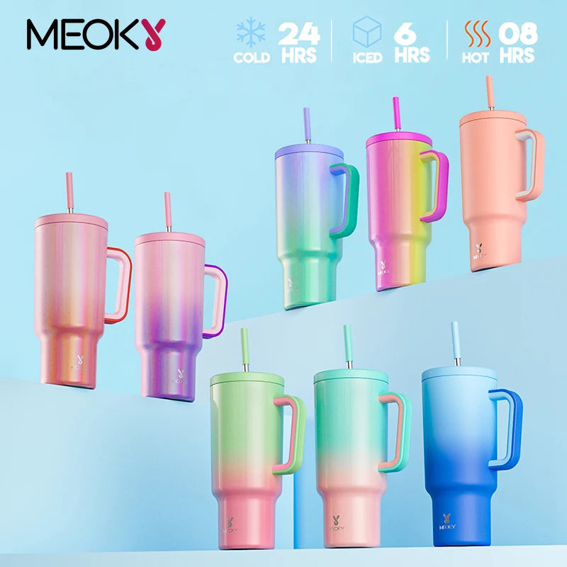 Meoky 40oz Tumbler With Straw