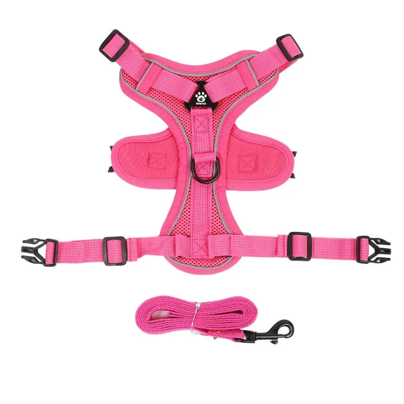 No-Pull Reflective Pet Harness Set
