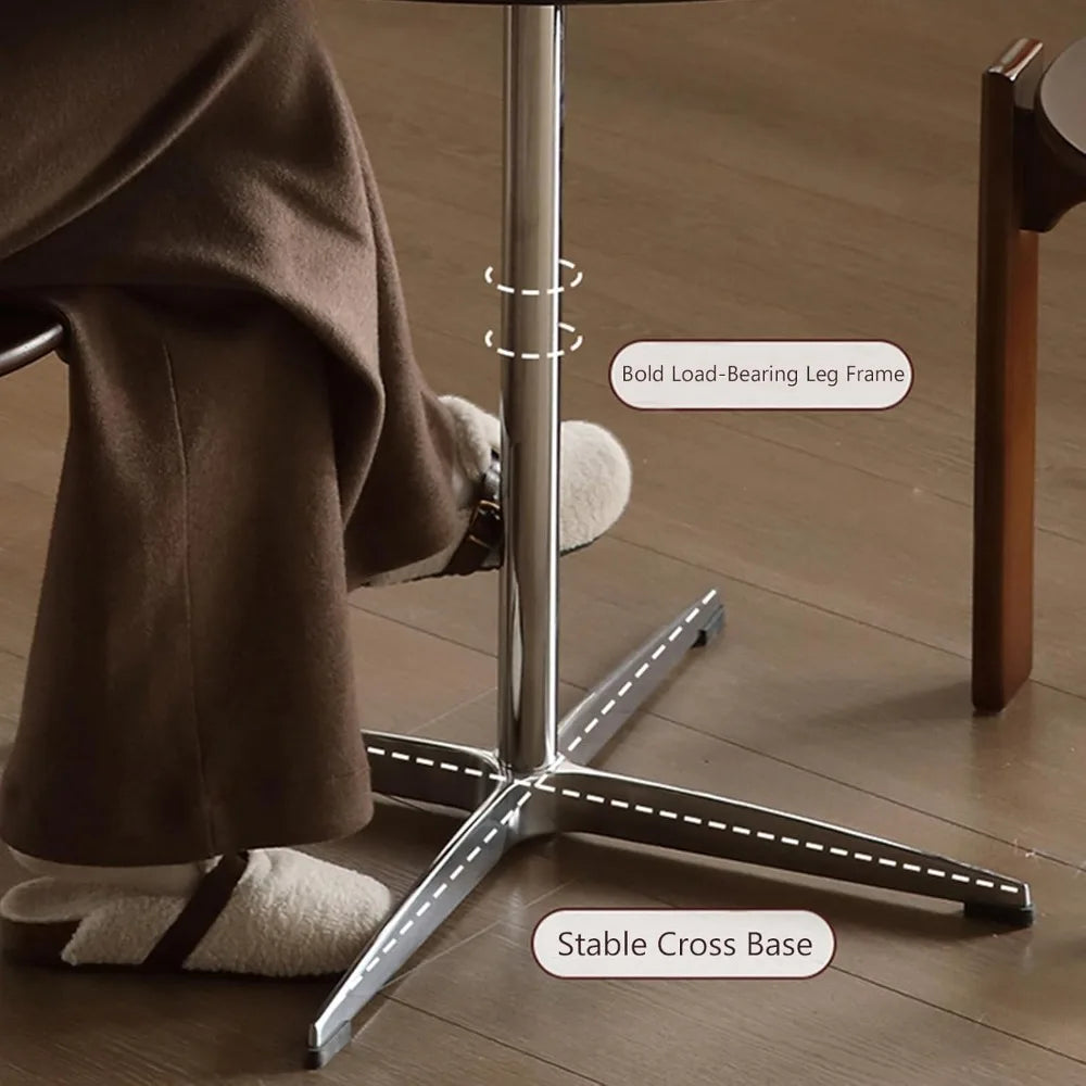 GUANGBAI Mid-Century Round Dining Table