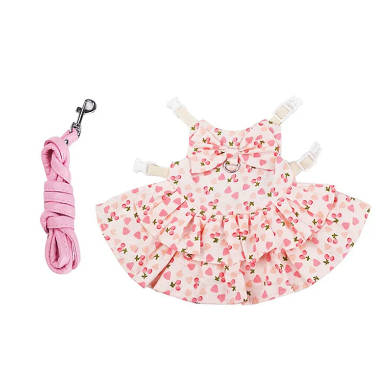 Cotton Rabbit Harness Dress Set