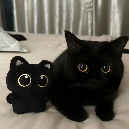 DOYOUDO Black Cat Plush Pendant