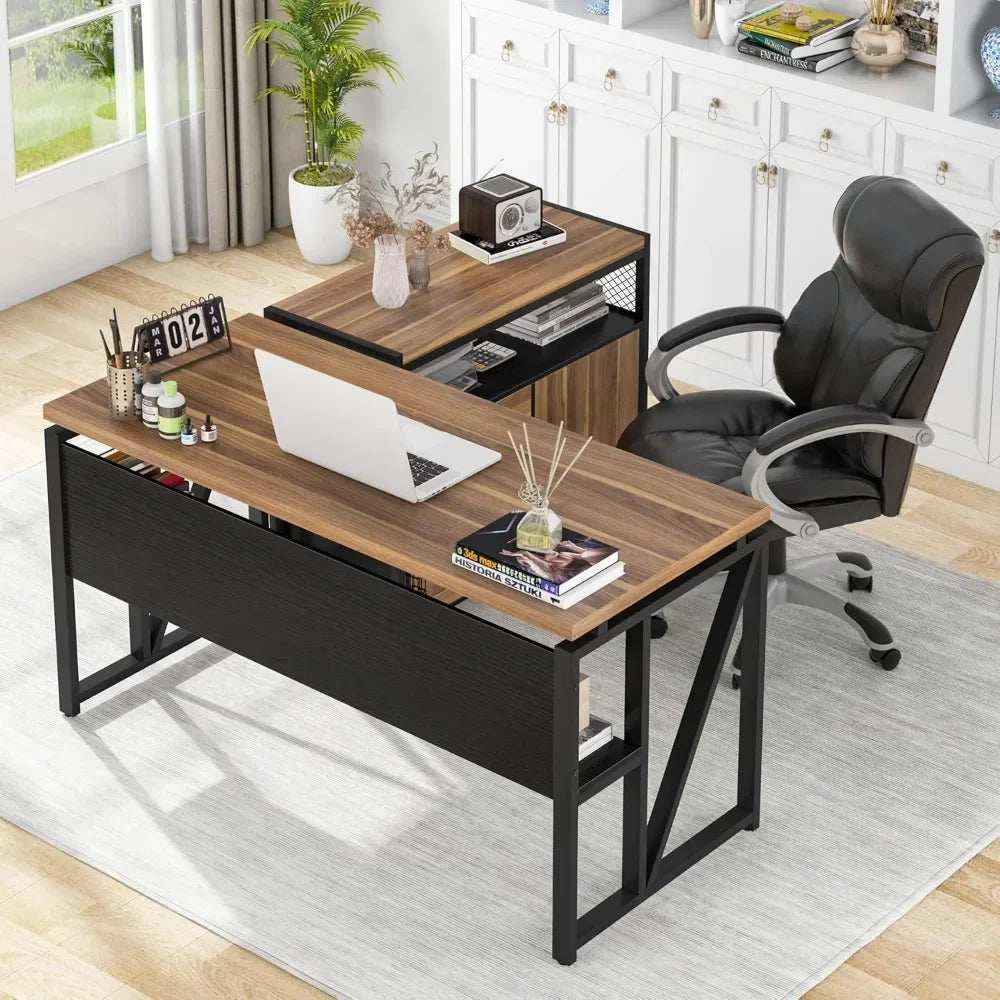 HUANZHUANG 55-Inch Home Office Desk