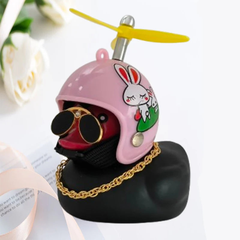 Car Duck Helmet Pendant