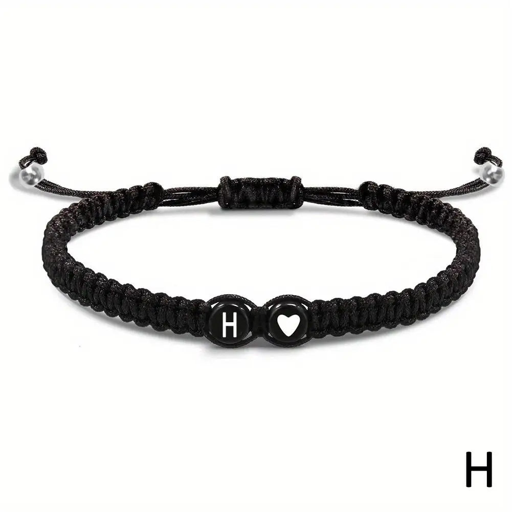A-Z Initial Heart Bracelet