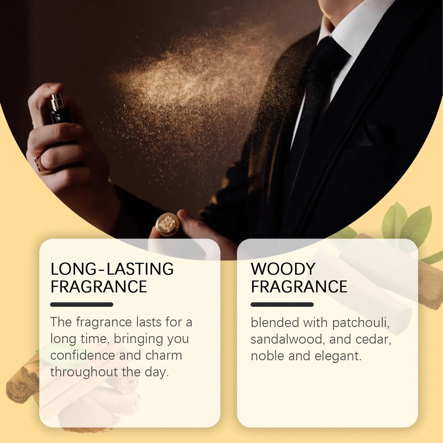 Men's Long-Lasting Woody Perfume