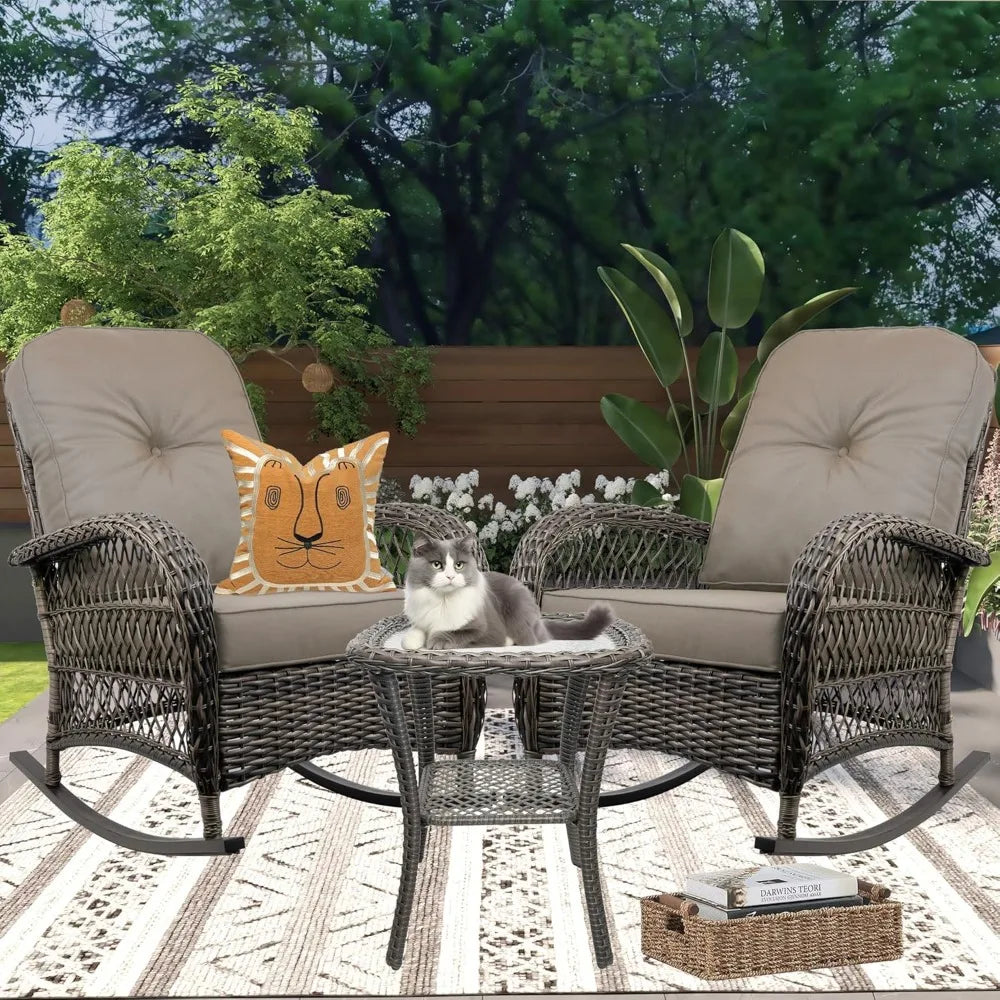 Outdoor Wicker Rocking Chair