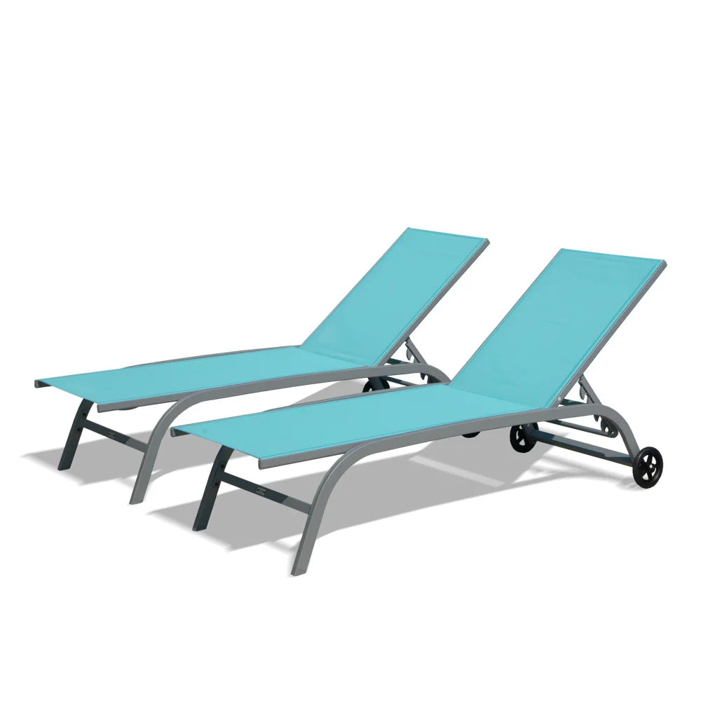 Set of 2 Outdoor Lounge Chairs