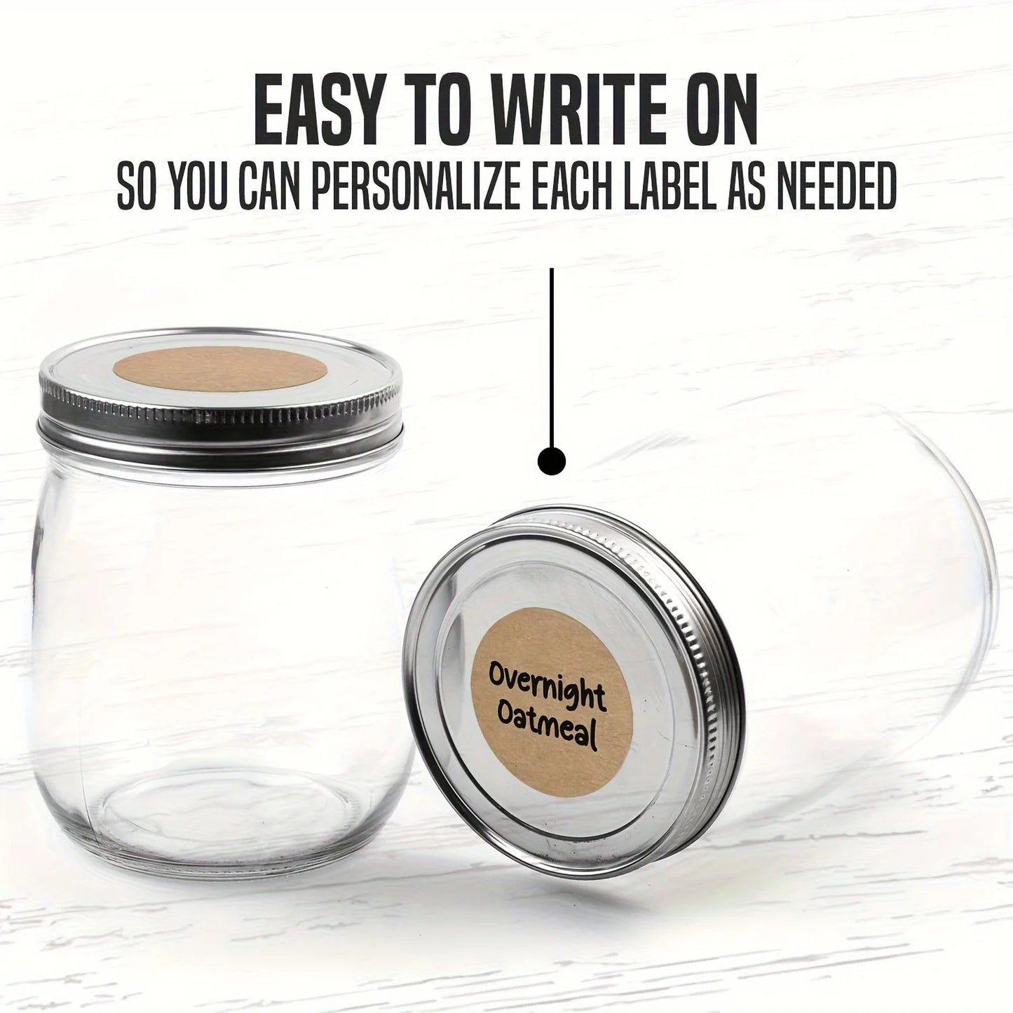 Kraft Round Label Stickers