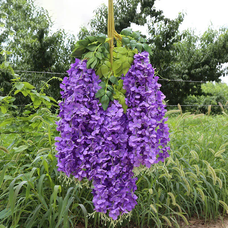 CHENAO Artificial Wisteria Hanging Garland