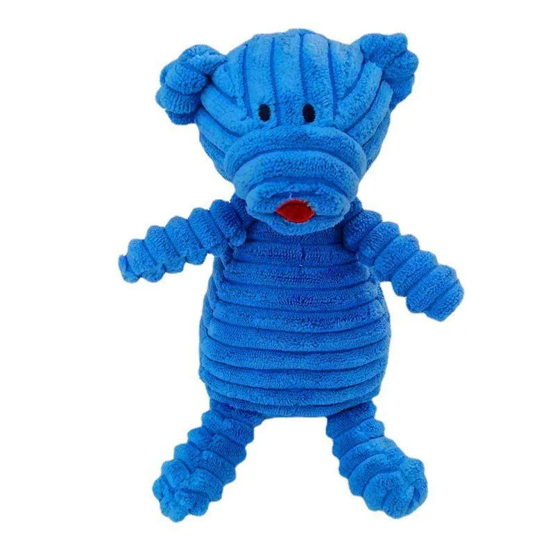 YOUSE Corduroy Donkey Dog Chew Toy