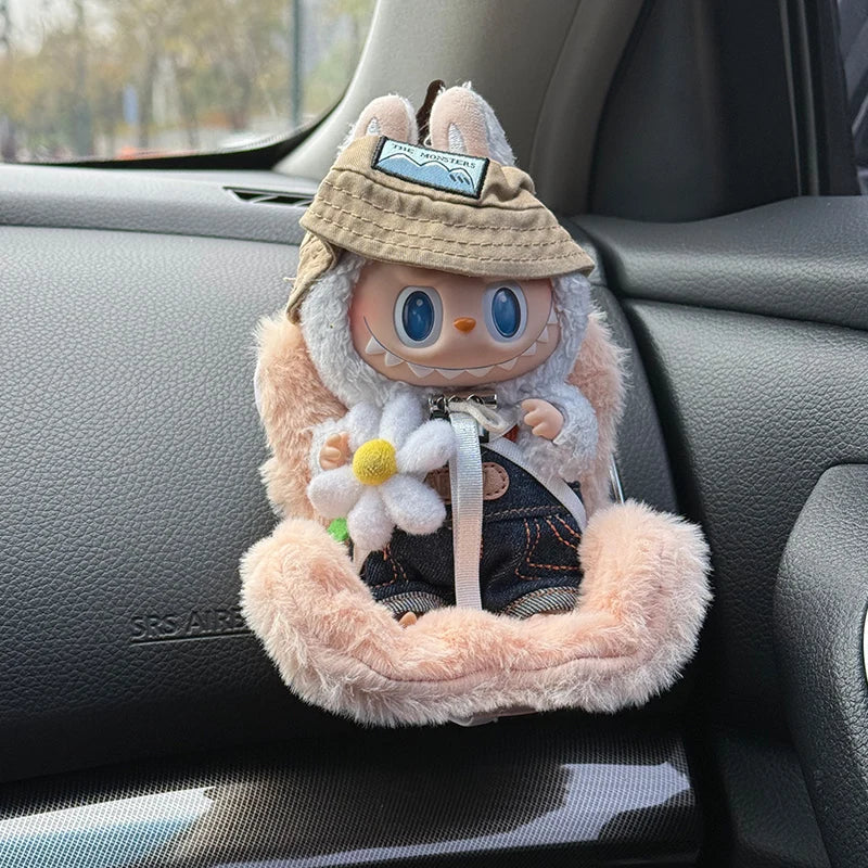 Labubu Doll Car Seat Decor