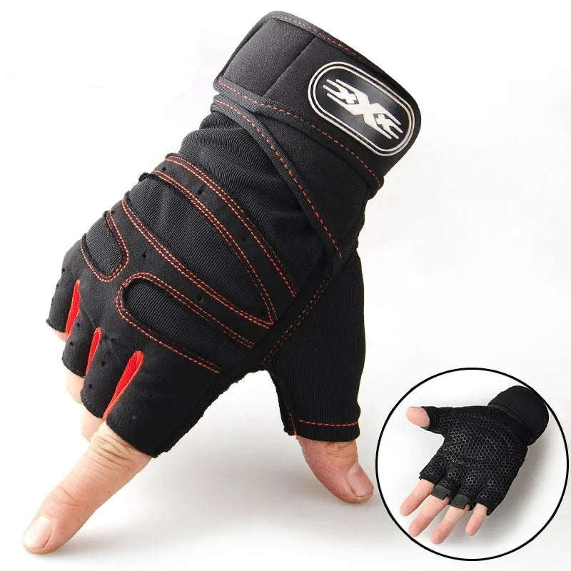 Long Wrist Fingerless Sport Gloves