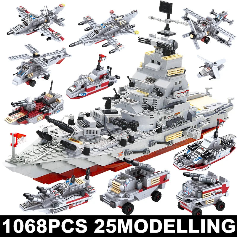 Navy Warship Building Blocks