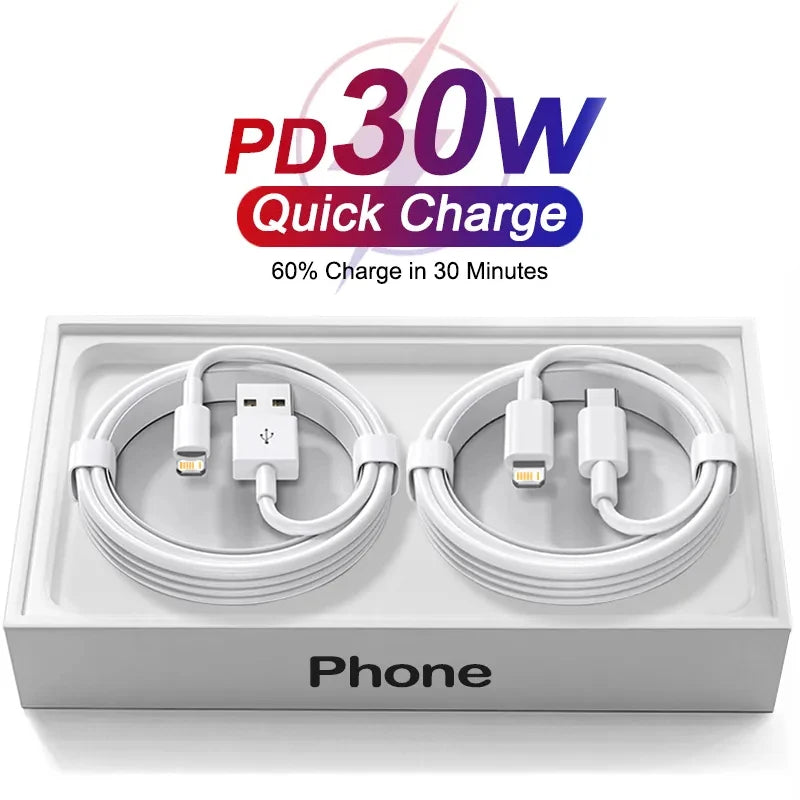 PD 30W USB-C iPhone Cable