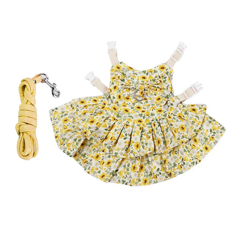Cotton Rabbit Harness Dress Set