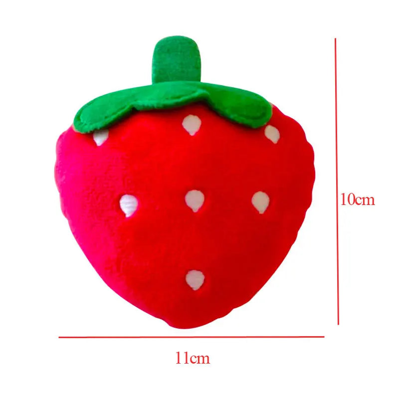 Cute Fruit Squeaky Dog Toy