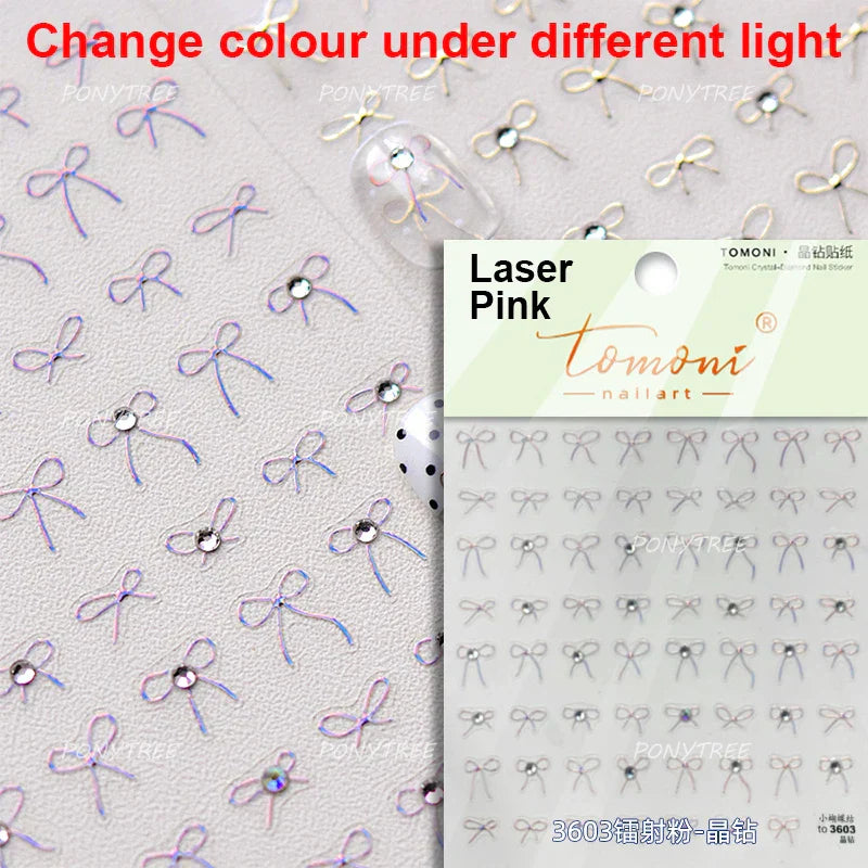 Bowknot 3D Nail Art Stickers