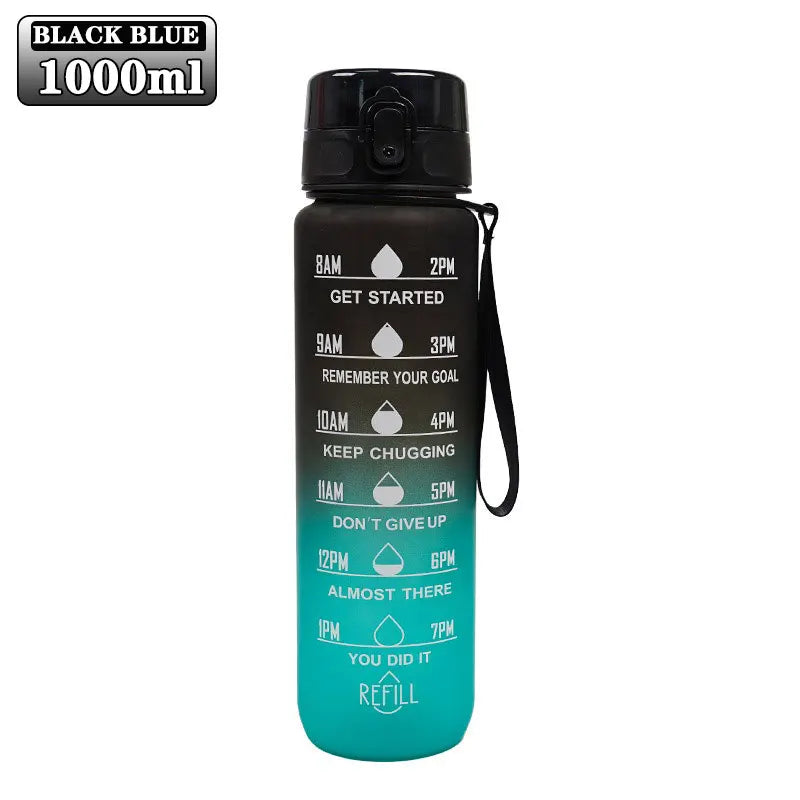 900/1000ml BPA Free Sports Water Bottle with Straw