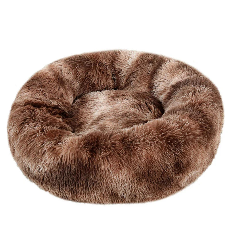 Round Plush Winter Pet Bed