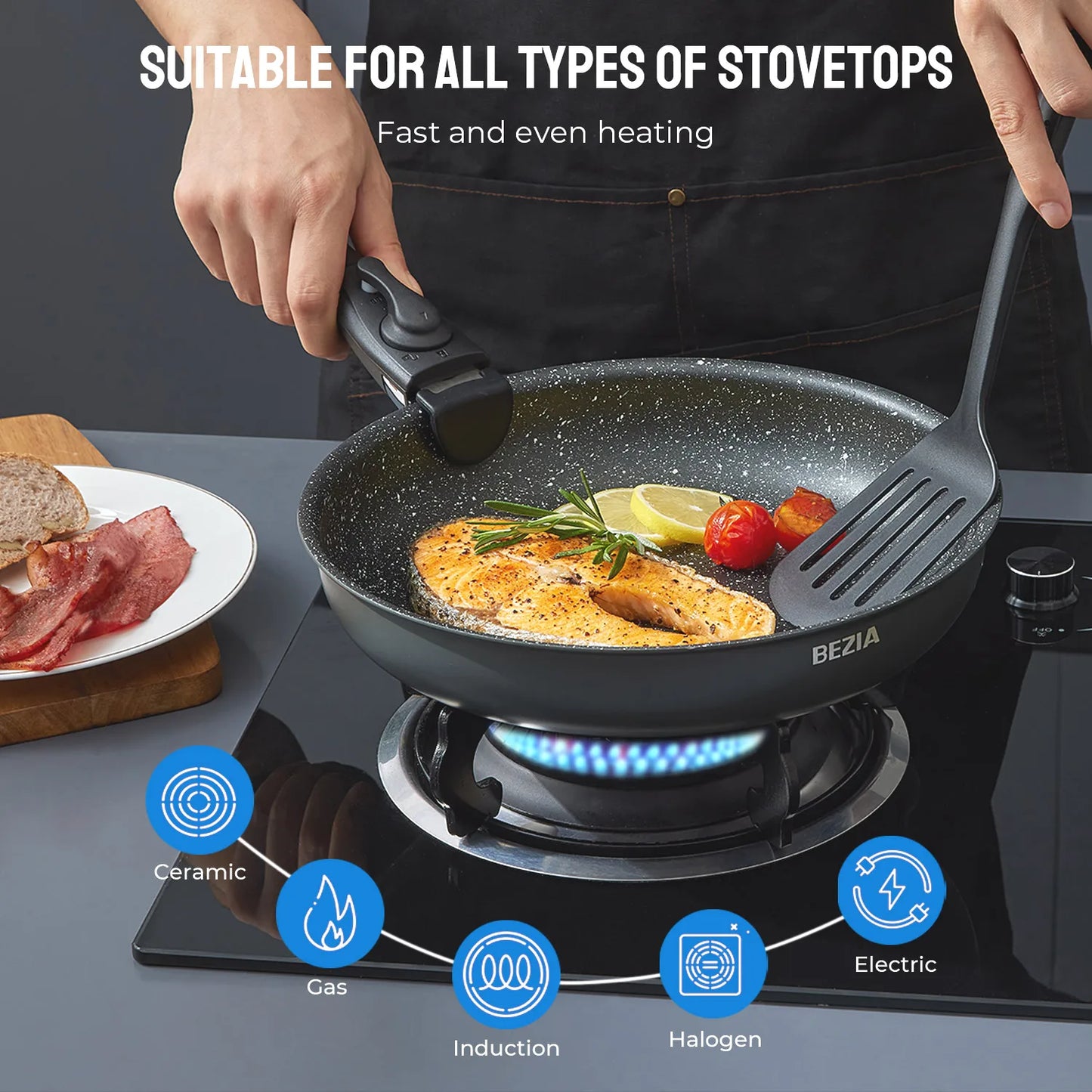 Nonstick Stackable Pots and Pans