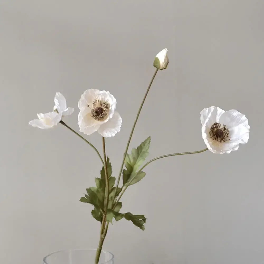 Silk Poppy Flower Stem